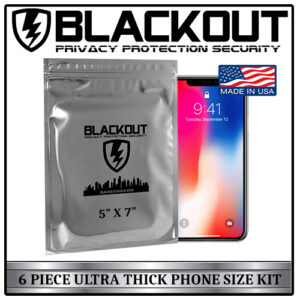 Blackout Ultra Thick Faraday 6 PC Phone Kit