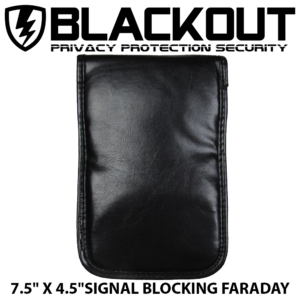 Blackout RFID Cell Phone Block Rear