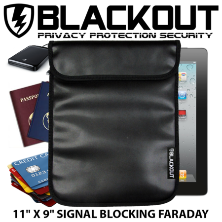 Blackout RFID 11" X 9" Faraday Pouch